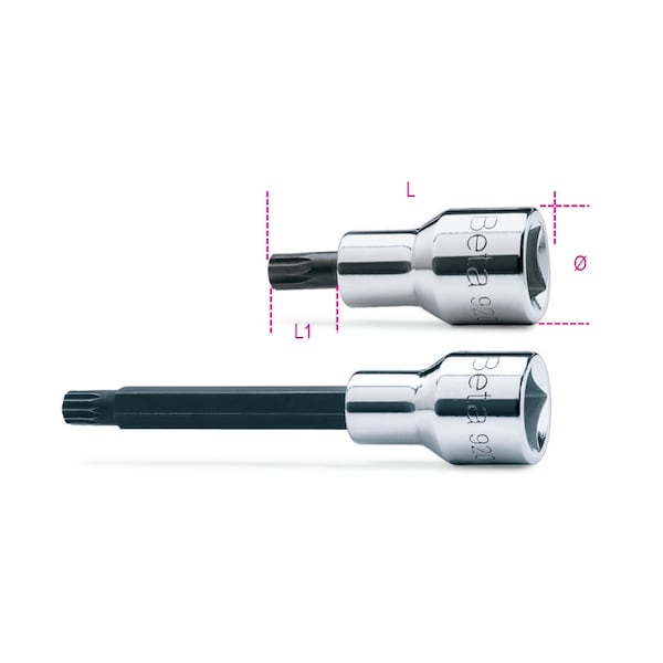 Beta Tools XZN Profile Socket Driver, 4 9200559
